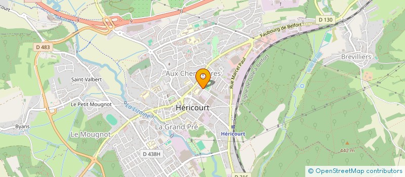 localisation de l'entreprise AUTOMAT SERVICE CONCEPT à HERICOURT