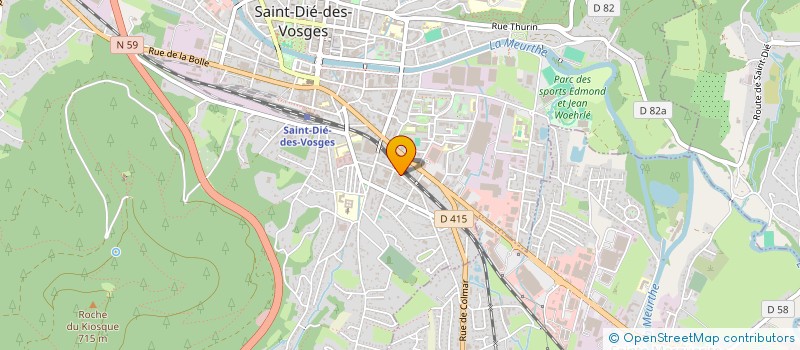 localisation de l'entreprise AUTOMAT VIDEO à SAINT-DIE-DES-VOSGES