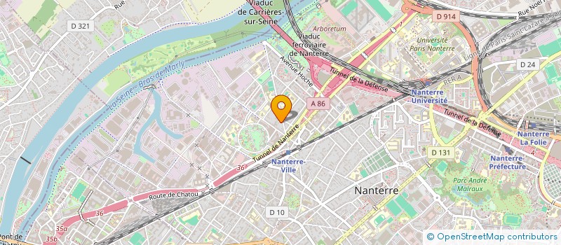 localisation de l'entreprise AUTOMATE  NANTERRE