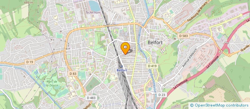 localisation de l'entreprise AUTOMATE MICRO INFORMATIQUE INDUSTRIELLE à BELFORT