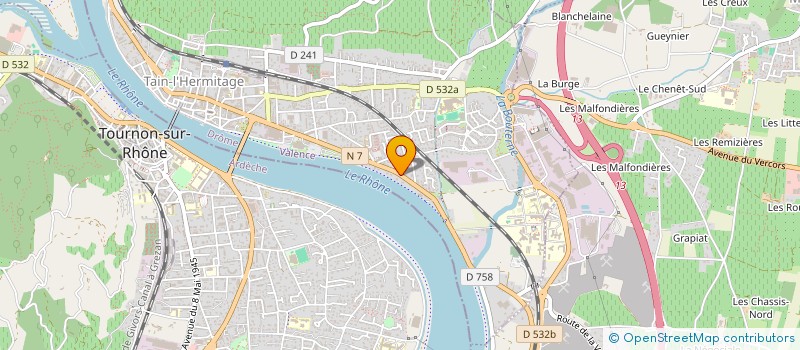 localisation de l'entreprise AUTOMATIC DANY DISTRIBUTEURS  TAIN-L'HERMITAGE