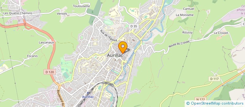 localisation de l'entreprise AUTOMATIC DISTRIBUTION SERVICE CAFE à AURILLAC