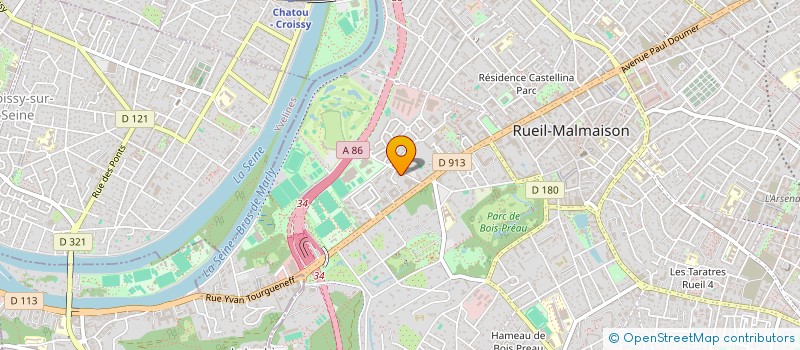 localisation de l'entreprise AUTOMATION ET ETUDES INDUSTRIELLES à RUEIL-MALMAISON