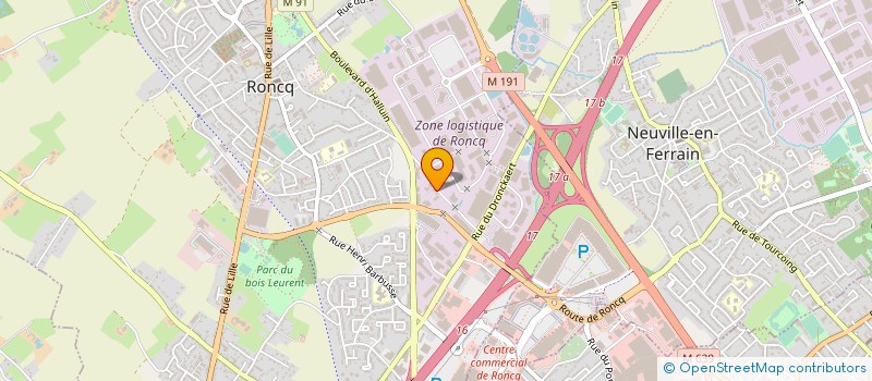 localisation de l'entreprise AUTOMATIQUE MESURE INGENIERIE à RONCQ