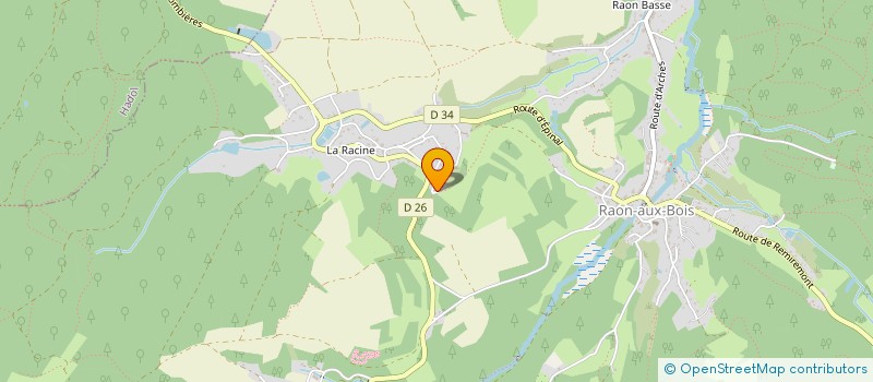 localisation de l'entreprise AUTOMATISATION SERRURERIE CONCEPT à RAON-AUX-BOIS