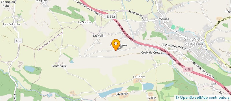 localisation de l'entreprise AUTOMATISER.CLOUD  SAINT-VICTOR-DE-CESSIEU