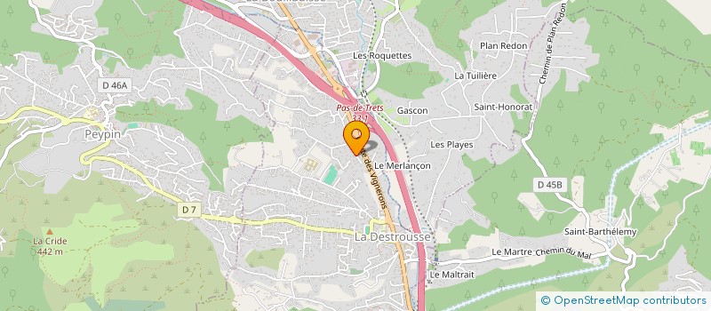 localisation de l'entreprise AUTOMATISME ALARME SECURITE  LA DESTROUSSE