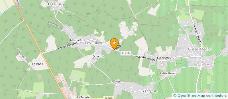 localisation de l'entreprise AUTOMATISME AQUITAIN  CISSAC-MEDOC