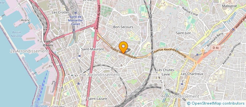 localisation de l'entreprise AUTOMATISME CONFORT SECURITE SERVICE à MARSEILLE