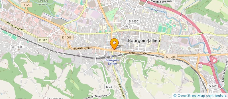 localisation de l'entreprise AUTOMATISME CONFORT SERVICE à BOURGOIN-JALLIEU