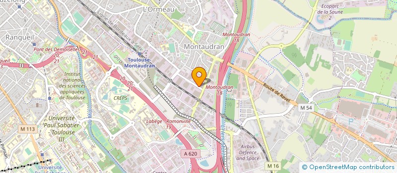 localisation de l'entreprise AUTOMATISME-CONTROLE ETUDE MESURE à TOULOUSE