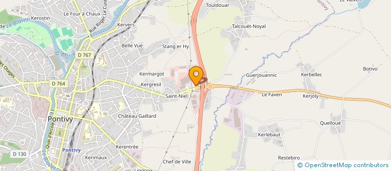 localisation de l'entreprise AUTOMATISME DISTRIBUTION DE L OUEST  PONTIVY