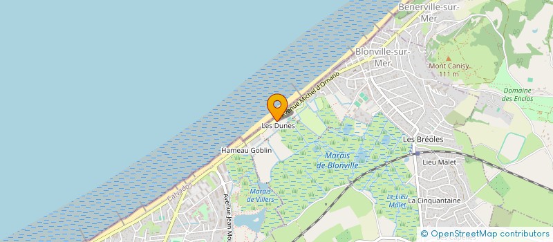 localisation de l'entreprise AUTOMATISME DISTRIBUTION NORMANDIE  BLONVILLE-SUR-MER