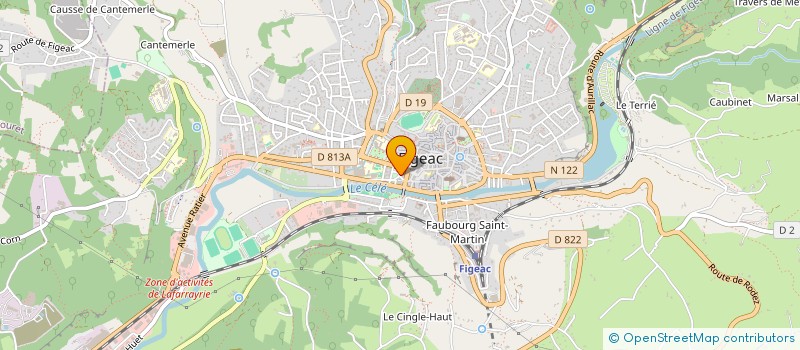 localisation de l'entreprise AUTOMATISME DISTRIBUTION SERVICE  FIGEAC