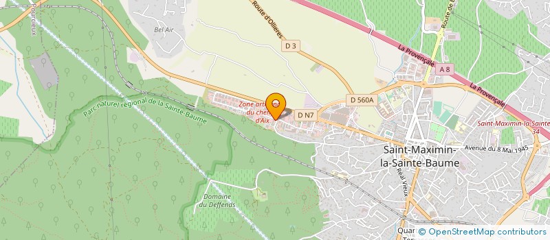 localisation de l'entreprise AUTOMATISME ELEC à SAINT-MAXIMIN-LA-SAINTE-BAUME