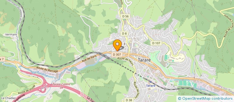 localisation de l'entreprise AUTOMATISME ELECTRICITE SECURITE à TARARE