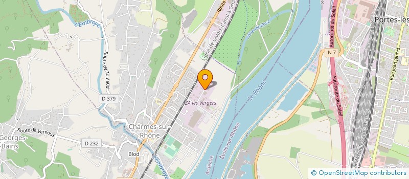 localisation de l'entreprise AUTOMATISME INFORMATIQUE INDUSTRIELLE à CHARMES-SUR-RHONE