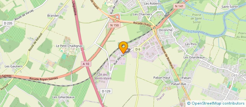 localisation de l'entreprise AUTOMATISME MAINTENANCE ELECTRIQUE à SAINTES