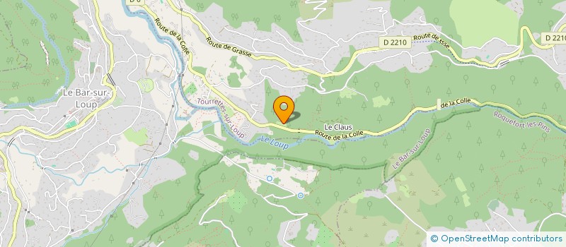 localisation de l'entreprise AUTOMATISME NEGOCE CLIMATISATION ELECTRICITE  TOURRETTES-SUR-LOUP