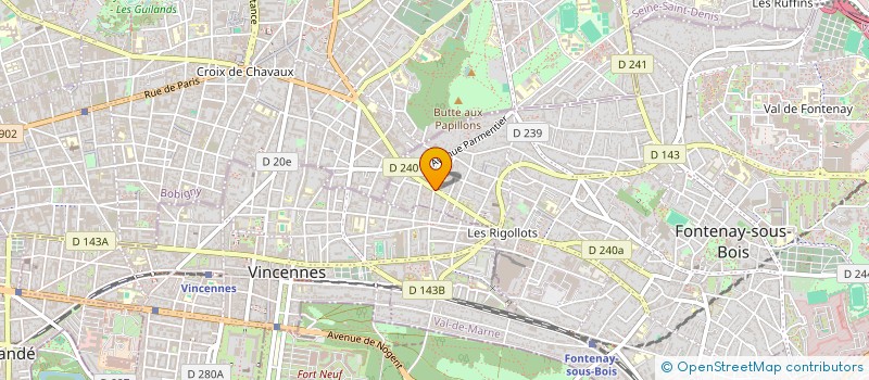 localisation de l'entreprise AUTOMATISME PORTES ET FERMETURES à FONTENAY-SOUS-BOIS