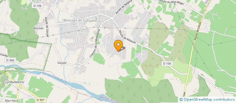 localisation de l'entreprise AUTOMATISME PROTEC  BOISSET-ET-GAUJAC