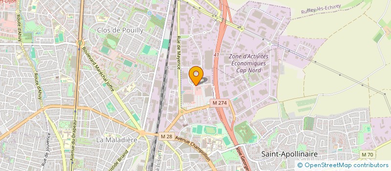 localisation de l'entreprise AUTOMATISME SERVICE à DIJON