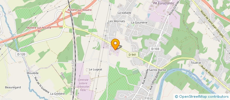 localisation de l'entreprise AUTOMATISME SERVICE & SYSTEME INDUSTRIEL à FLEAC