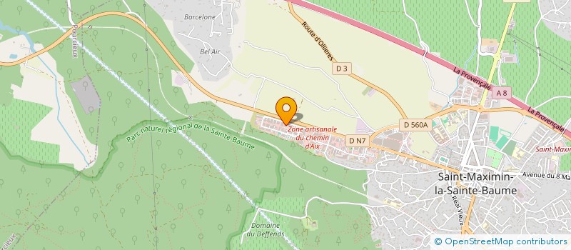 localisation de l'entreprise AUTOMATISME VISION SERVICE à SAINT-MAXIMIN-LA-SAINTE-BAUME