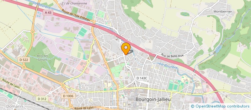 localisation de l'entreprise AUTOMATISMES ET APPLICATIONS TECHNIQUES à BOURGOIN-JALLIEU
