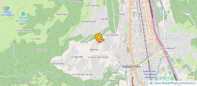localisation de l'entreprise AUTOMATISMES ET FERMETURES LEZIN DOMINIQUE à SALLANCHES