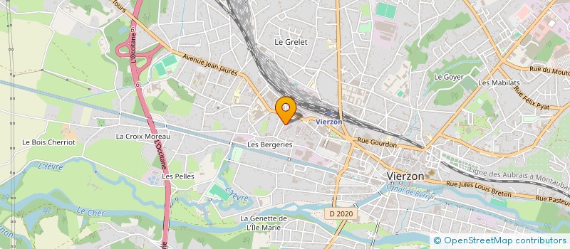 localisation de l'entreprise AUTOMATISMES ET HYDRAULIQUE SARRAZIN à VIERZON
