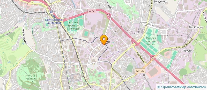 localisation de l'entreprise AUTOMATISMES ET TRAITEMENTS NUMERIQUES à SAINT-ETIENNE