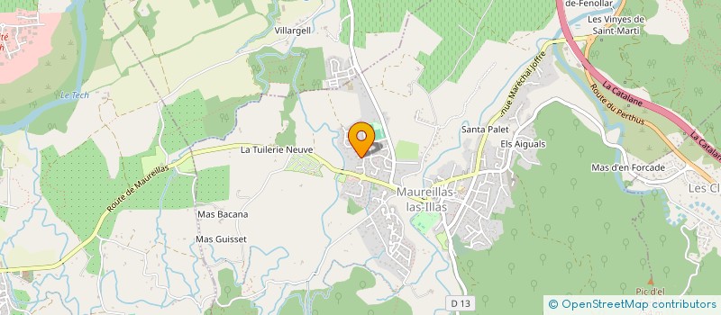 localisation de l'entreprise AUTOMATISMES & FERMETURES à MAUREILLAS-LAS-ILLAS