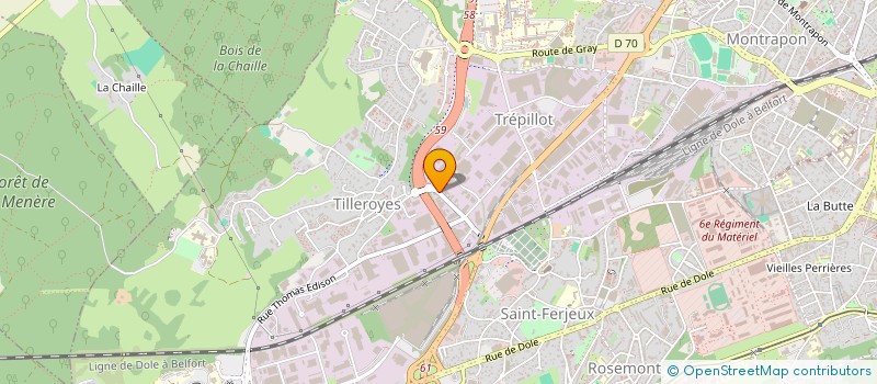 localisation de l'entreprise AUTOMATISMES FERMETURES CONTROLEES  BESANCON