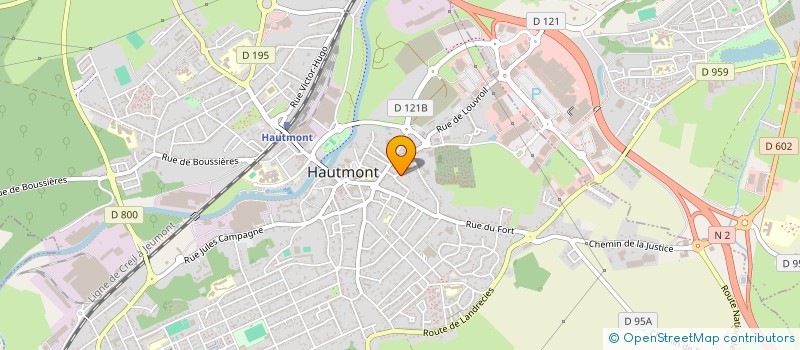 localisation de l'entreprise AUTOMATISMES FERMETURES ELECTRICITE GENERALE à HAUTMONT