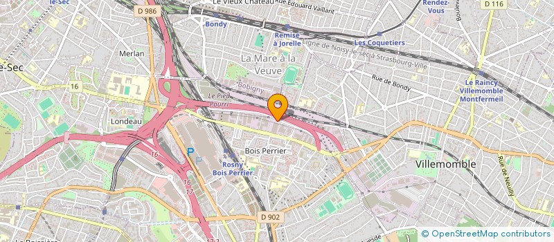 localisation de l'entreprise AUTOMATISMES INDUSTRIELS ET ELECTRICITE GENERALE  ROSNY-SOUS-BOIS