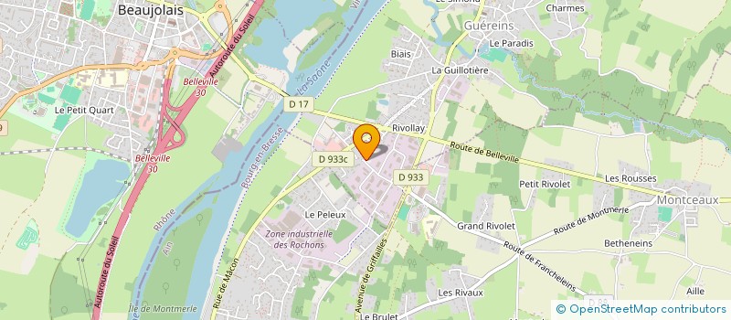 localisation de l'entreprise AUTOMATISMES INSTRUMENTATION ELECTRICITE à GUEREINS