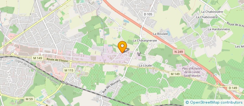 localisation de l'entreprise AUTOMATISMES MAINTENANCE MACHINES-OUTILS à HAUTE-GOULAINE
