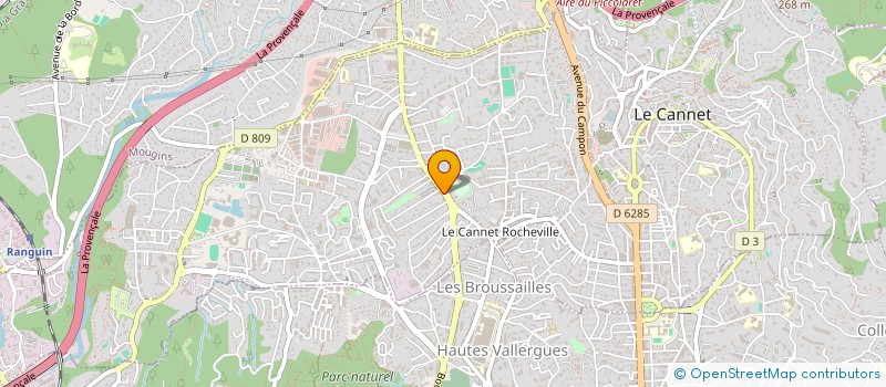 localisation de l'entreprise AUTOMATISMES PORTES AUTOMATIQUES à LE CANNET