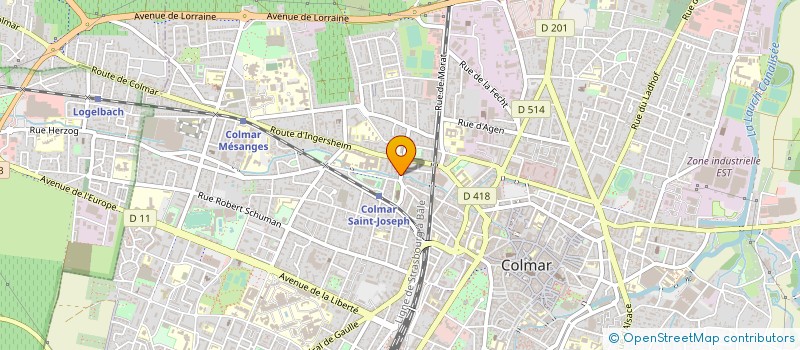 localisation de l'entreprise AUTOMATISMES & PROCESS  COLMAR