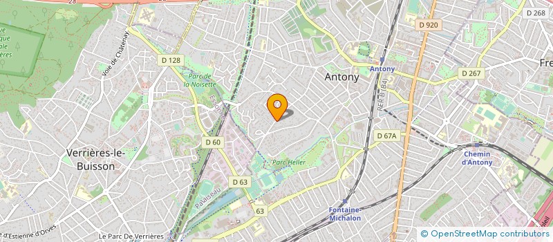 localisation de l'entreprise AUTOMATISMES SECURITAIRES FERROVIAIRES à ANTONY
