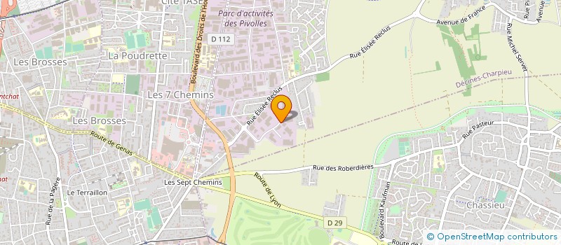localisation de l'entreprise AUTOMATISMES SYSTEMES ET INSTRUMENTATION à DECINES-CHARPIEU