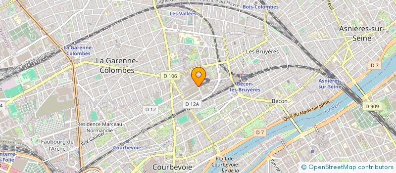 localisation de l'entreprise AUTOMATISMES TECHNIQUE ELECTRO à COURBEVOIE