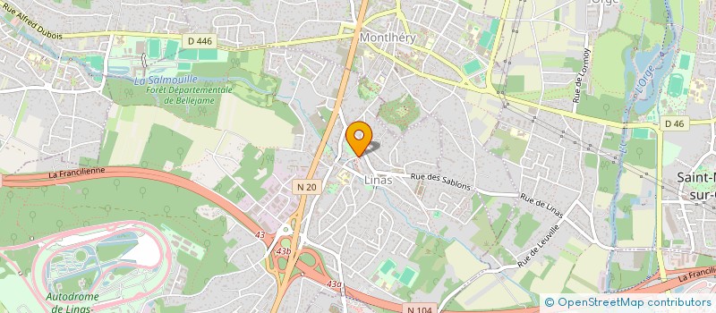 localisation de l'entreprise AUTOMAX à LINAS