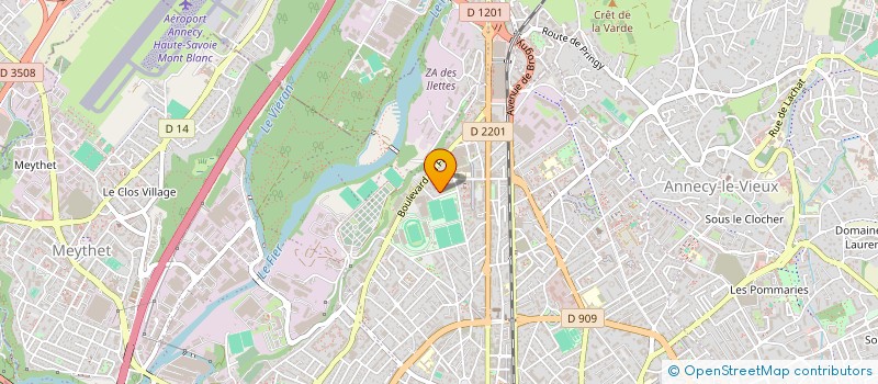 localisation de l'entreprise AUTOMECA 74 à ANNECY
