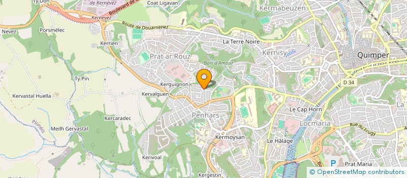 localisation de l'entreprise AUTOMECA SERVICES à QUIMPER