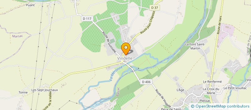 localisation de l'entreprise AUTOMOBILE .16  VINDELLE