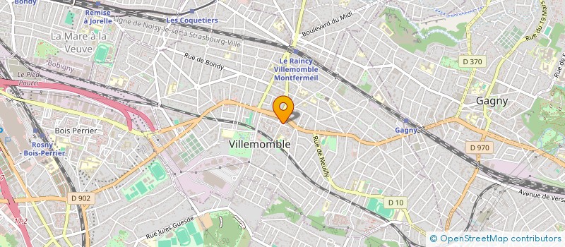 localisation de l'entreprise AUTOMOBILE à VILLEMOMBLE