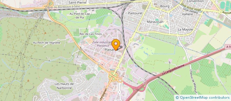 localisation de l'entreprise AUTOMOBILE ASSISTANCE RENOVATION  NARBONNE