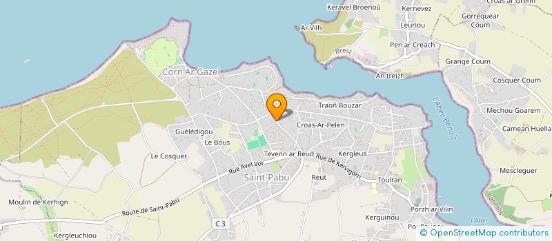 localisation de l'entreprise AUTOMOBILE BRITISH ACCESSORIES PARTS  SAINT-PABU